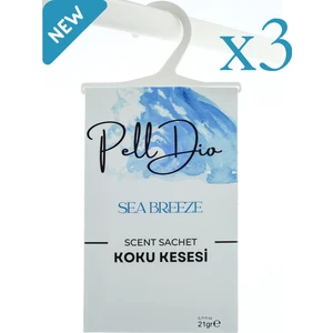 PellDio Home 3'lü Seabreeze Dolap Kokusu Ayakkabılık ve Çekmece Kokusu Kesesi