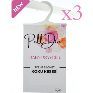 PellDio Home 3'lü Babypowder Dolap Kokusu Ayakkabılık ve Çekmece Kokusu Kesesi