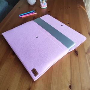 Ju Yaratıcı Tasarım  Keçe Tablet Kılıfı Pembe Apple Samsung Asus Lenovo  Casper Tüm Markalara Uyumlu