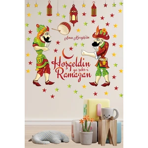 Ramazan Ayı Özel Hazivat Karagöz Sticker Seti