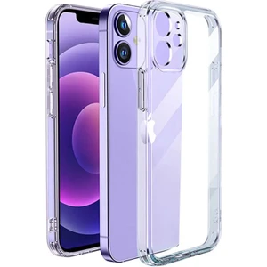 Apple iPhone 12 Kılıf Şeffaf Kamera Korumalı Yumuşak Silikon