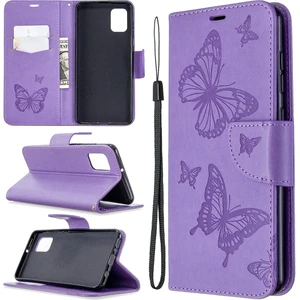 Seashell Digital Samsung Galaxy A31-PURPLE Için Kelebek Cüzdan Deri Kabuğu (Yurt Dışından)