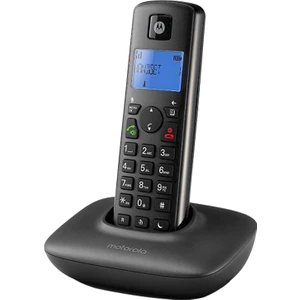 Motorola T401 Siyah Dect Telsiz Telefon Sabit Telefon Ev Ofis Telefonu