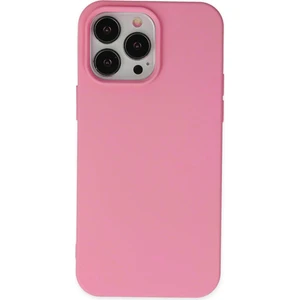 Caseart Apple iPhone15 Pro Max Içi Kadife Lansman Silikon Kılıf - Pembe