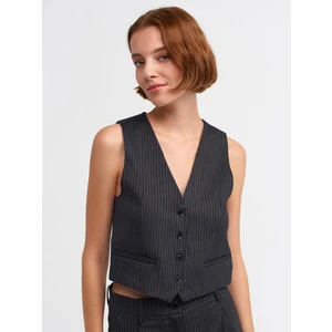 60525 Düğmeli Yelek-Antrasit