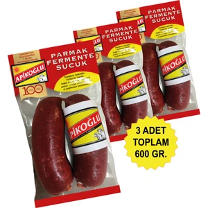 Dana Parmak Sucuk 200 Gr. Üçlü Paket (Toplam 600 Gr.)