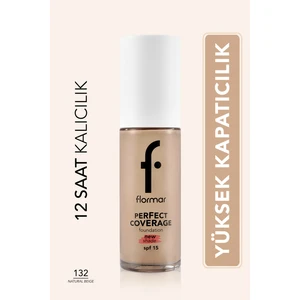 Perfect Coverage Yoğun Kapatıcı Su Bazlı Fondöten  (Nötr Alt Ton) -132 Natural Beige -8682536070577
