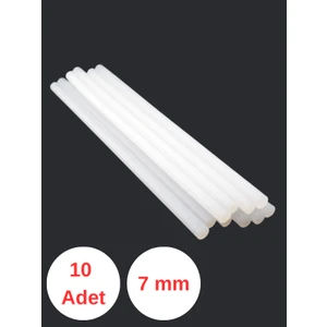 30 cm Sıcak Mum Silikon Çubuk Silikon Küçük 10 Adet Ince Çap 7 mm