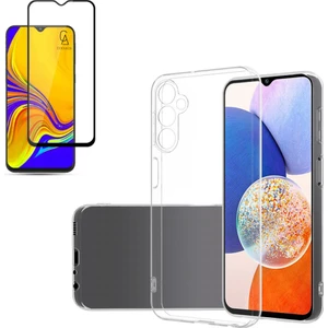 Samsung Galaxy A24 ile Uyumlu Soft Yumuşak Telefon Kılıfı ve 5d Tam Kaplayan Cam Ekran Koruyucu
