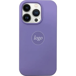 Apple iPhone 15 Pro Max Ile Uyumlu Premium Kılıf Kadife Iç Yüzey Logo Lansman Kapak Lila