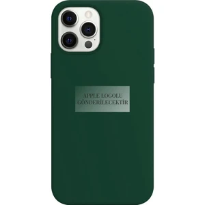 Apple iPhone 15 Pro Ile Uyumlu Premium Kılıf Kadife Iç Yüzey Logo Lansman Kapak Haki