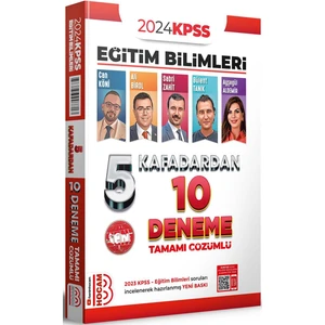 Benim Hocam Yayınları 2024 KPSS Eğitim Bilimleri 5 Kafadardan Tamamı Çözümlü 10 Deneme
