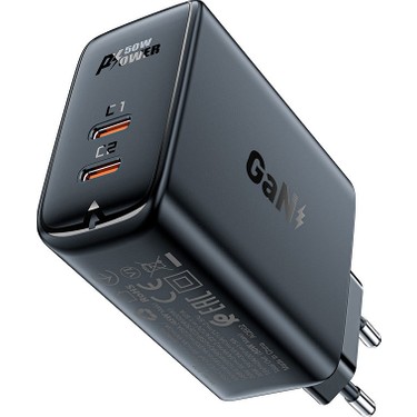 Acefast Duvar Tipi Şarj Cihazı PD50W Dual Usb-C 45W Çıkış Fiyatı