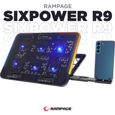 Rampage Sıxpower R9 6 Fan Rgb Işıklı Telefon Tutuculu Fiyatı