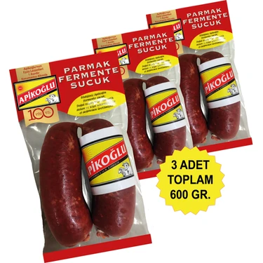 Dana Parmak Sucuk 200 Gr. Üçlü Paket (Toplam 600