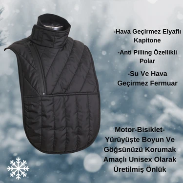 Bambam Motosiklet,bisiklet Göğüs ve Boyun Rüzgar Koruma Unisex Anti Pilling