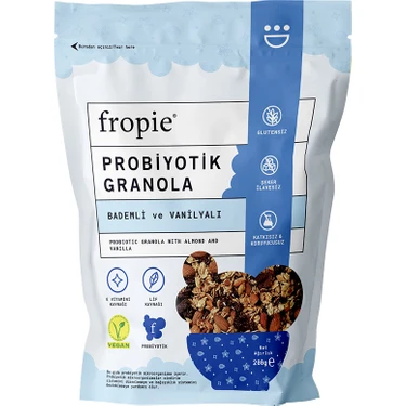 Glutensiz Badem & Vanilyalı Probiyotik Granola - 200