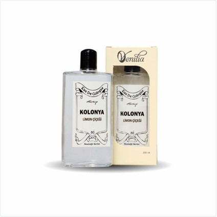 200 ml Cam Şişe Venilia Limon Çiçeği Esanslı Kolonya - Limon Çiçeği Kolonyası