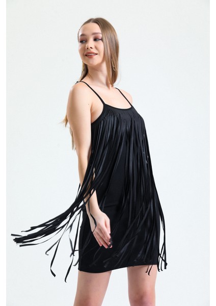 Püsküllü Abiye Mini Elbise | ELB34800 fiyatları