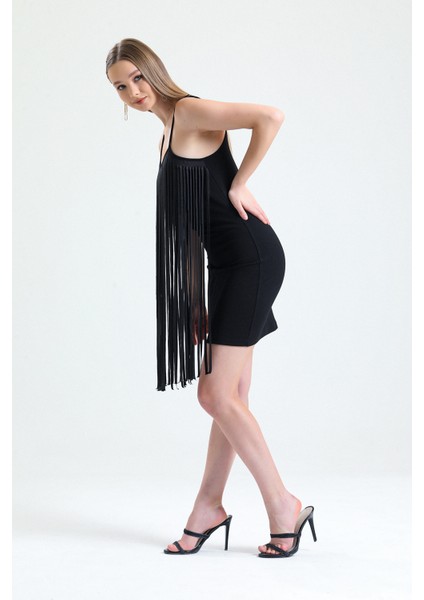 Püsküllü Abiye Mini Elbise | ELB34800 modelleri