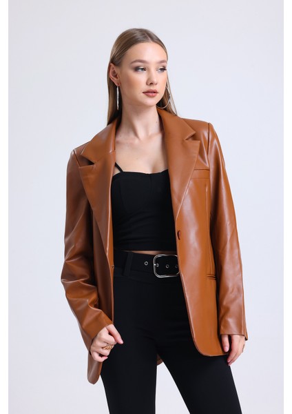 Kadın Suni Deri Ceket Büyük Beden Mevsimlik Kullanım İçin Şık Seçim fırsatları