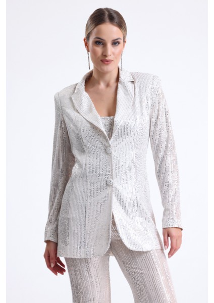 Içi Astarli Payet Abiye Ceket | CKT34262