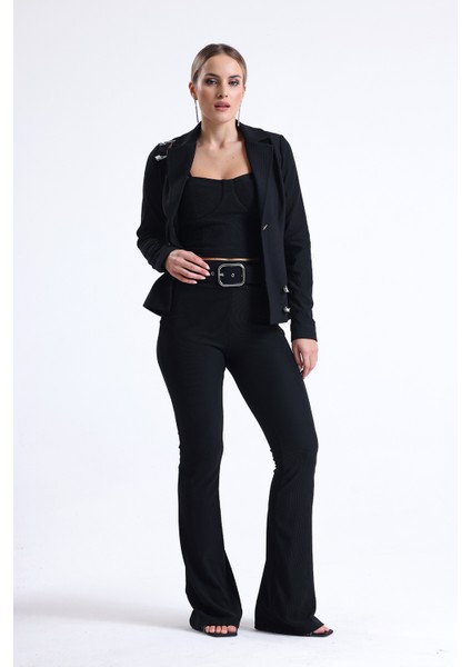 Kemer Detaylı Ottoman Pantolon | PNT34753