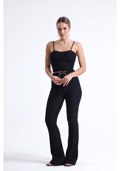 Kemer Detaylı Ottoman Pantolon | PNT34753 modelleri