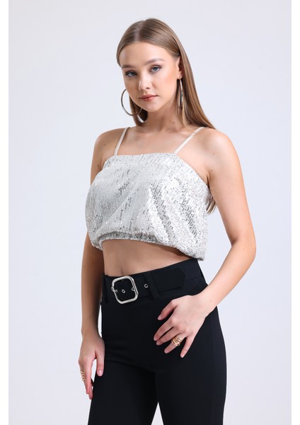 Pul Payet Abiye Büstiyer | BUST34023 Gumus fiyatları