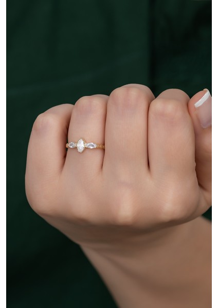 Gümüş Prenses Yüzük Renkli Taşlı Ayarlanabilir Ölçü. Altın Kaplama 925 Ayar Gümüş Yüzük modelleri