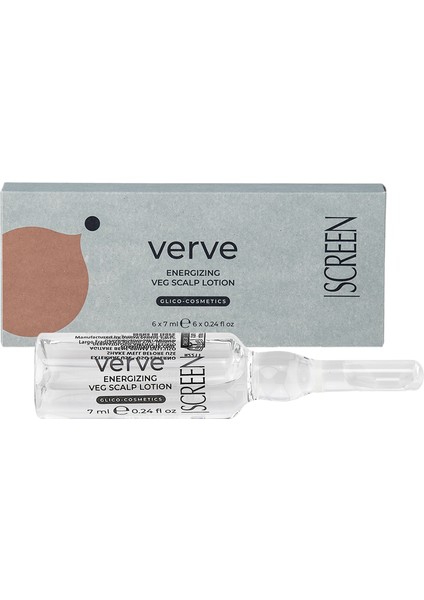 Verve Energizing Veg Scalp Lotion 6X7 ml Saç Losyonu Saç Güçlendirici Ampul
