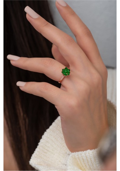 Ayarlanabilir Ölçülü - Rose Gold Kaplama 925 Ayar Gümüş Yüzük fiyatları