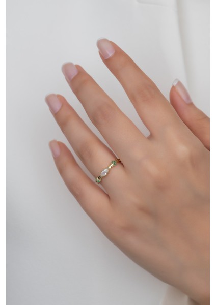 Gümüş Prenses Yüzük Renkli Taşlı Ayarlanabilir Ölçü. Altın Kaplama 925 Ayar Gümüş Yüzük fırsatları