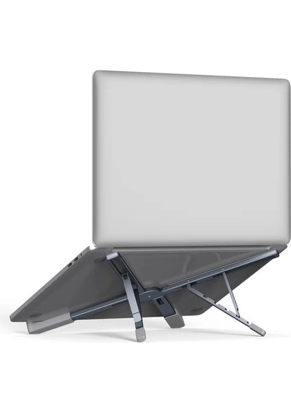 5 Kademeli Yükseklik Ayarlı Katlanabilir Masaüstü Alüminyum Telefon, Tablet ve Laptop Standı indirimleri