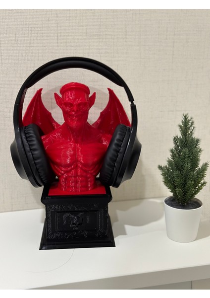 KemX3D Demon İblis Büst veya Kulaklık Tutucu