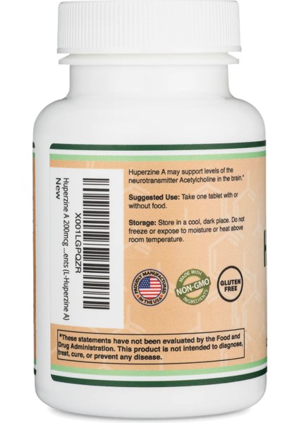Huperzine A 200 mcg 120 Tablet USA