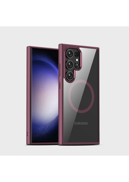 Samsung Galaxy S24 Uyumlu Premium Magsafe Wireless Şarj Özellikli Kılıf