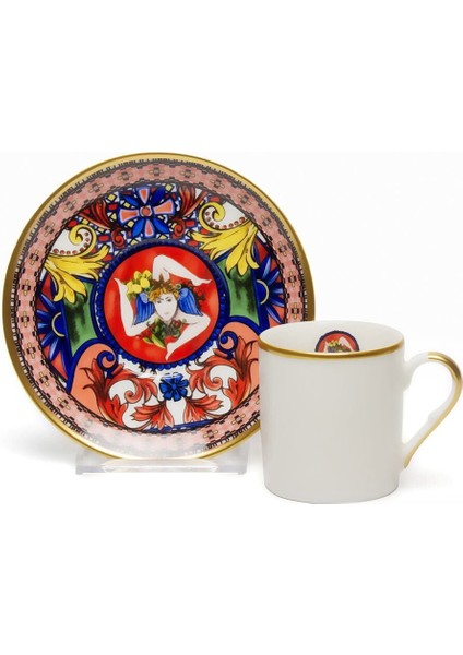 Leonartecasa Metaverse 3 Dekorlu 6 Kişilik Kahve Fincanı Takımı