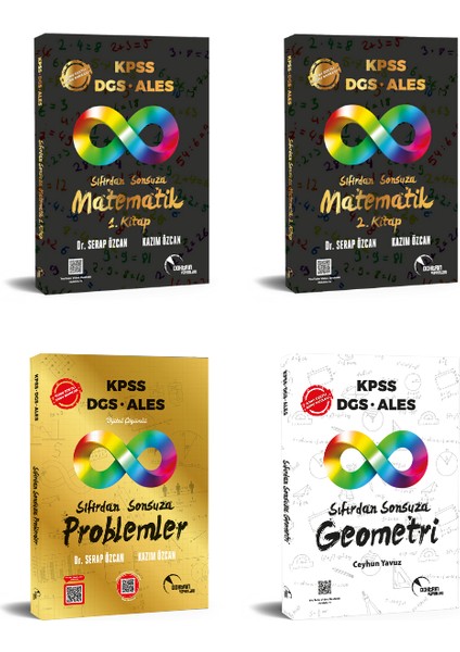 KPSS DGS ALES Sıfırdan Sonsuza Matematik Seti 4 Kitap