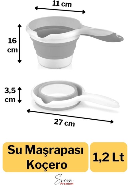 Çok Amaçlı Premium Katlanır Kesme Tahtası Tıpalı Yıkama Leğeni Badya ve Koçero Su Maşrapası 2li Set modelleri