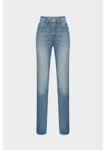 AÇELYAOKCU High Waist Straight Leg Blue Jean