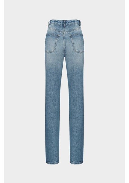 AÇELYAOKCU High Waist Straight Leg Blue Jean