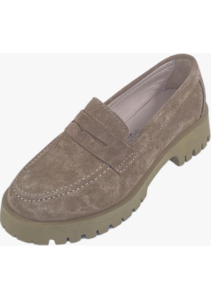 78-02-75001 Kadın Nubuk Deri Vizon Loafer