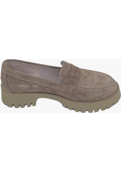 78-02-75001 Kadın Nubuk Deri Vizon Loafer
