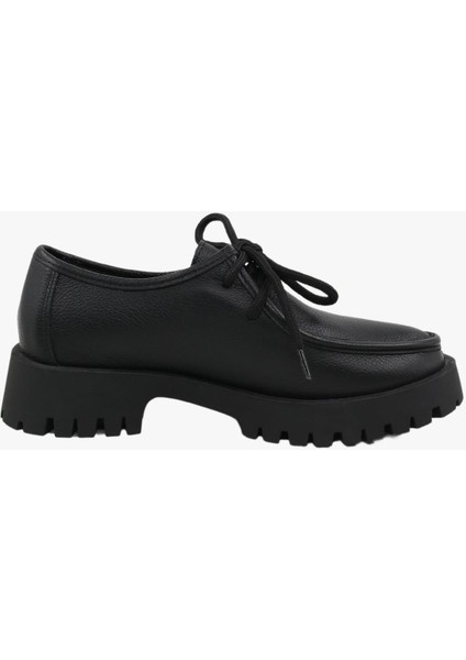 78-02-75002 Kadın Deri Siyah Loafer