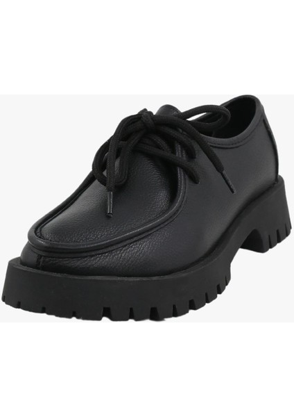 78-02-75002 Kadın Deri Siyah Loafer