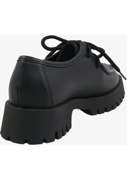 78-02-75002 Kadın Deri Siyah Loafer