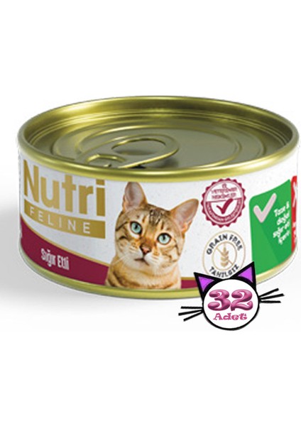 85GR Sığır Etli 32ADET Yaş Kedi Maması