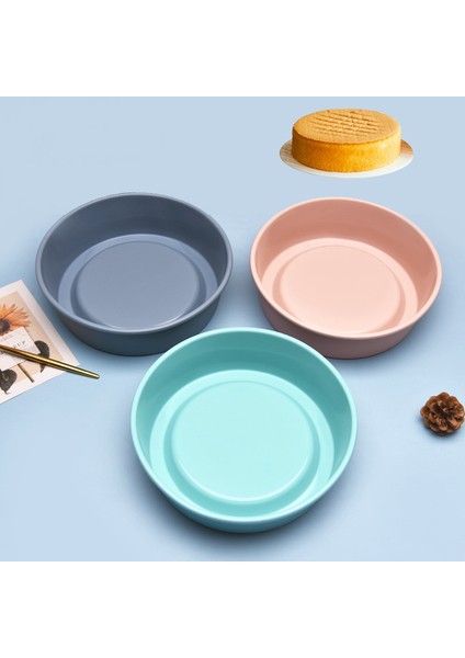 3 Adet Silikon Kek Kalıbı 21.7cm (Yurt Dışından)