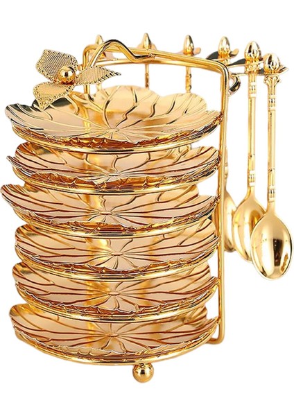 Yemek Takımı Tabak Kaşık Sınıırılmış Tabakları Metal Çerçeve B (Yurt Dışından)